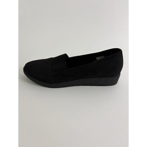 Skechers Shoes Womens 7.5 Relaxed Fit Air Cooled Memory Foam Black Suede Slip on - Picture 7 of 9